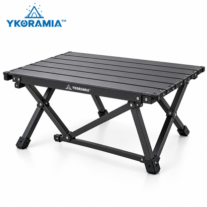 Ykoramia™ Terra Table – Compact Folding Picnic Table, Portable Low Camping Table for Outdoor Dining & Weekend Getaways